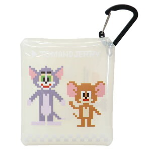 トムとジェリー ミニポーチ クリアマルチケースSS WHピクセルドット ワーナーブラザース マリモクラフト 小物入れ キャラクター グッズ メール便可 シネマコレクション