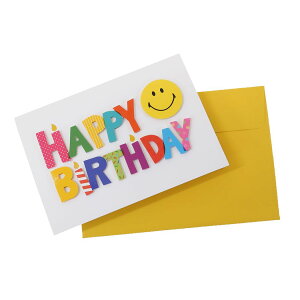X}C[tFCX O[eBOJ[h XvOtbZ[WJ[h HAPPY BIRTHDAY GE-79 Smiley Face ANeBuR[|[V a v[g bZ[WJ[h t LN