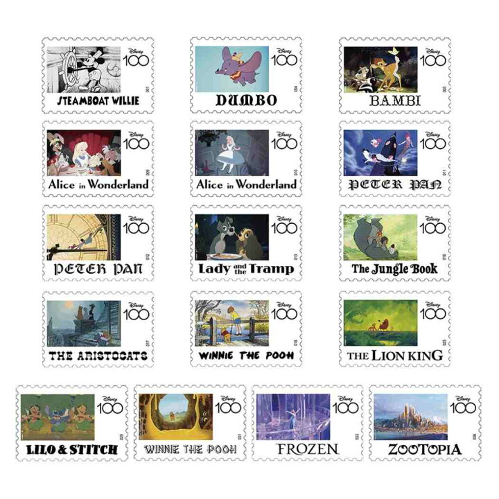 楽天市場】ディズニー コレクション雑貨 切手型クリアカード 