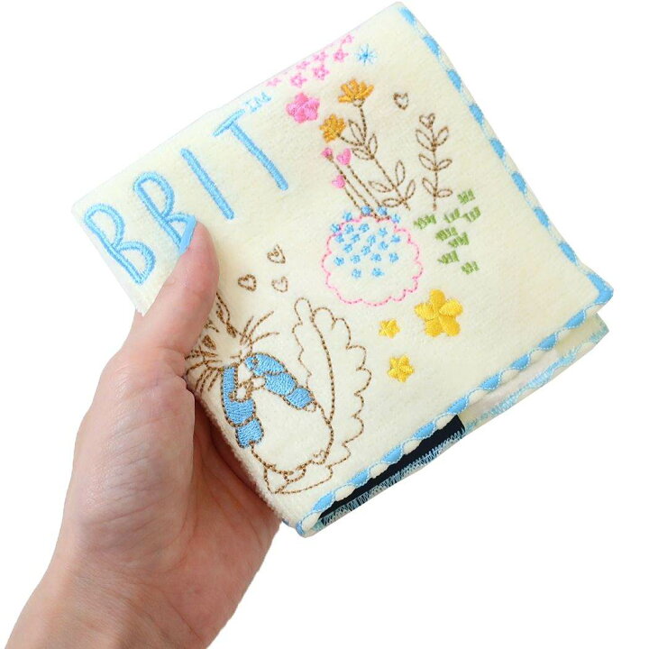 楽天市場】ピーターラビット ミニタオル 刺繍 ハンドタオル ガーデン 