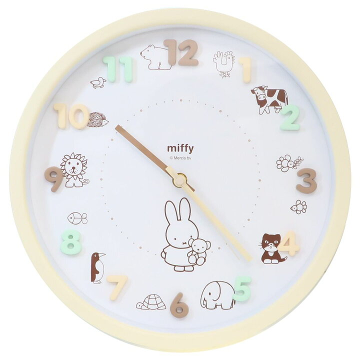 クロック掛け時計 ミッフィー 掛け時計 miffy clock 置き時計・掛け時計 インテリア・寝具・収納 の通販