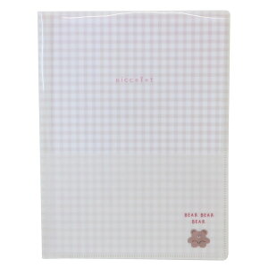 ピッコロット ポケットファイル 外ポケット付き6ポケットクリアファイル A4 くま クーリア 新学期準備文具 かわいい グッズ シネマコレクション