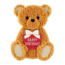 【ポイント10倍 & クーポン！】グリーティングカード バースデーBD146-3 素材付き二つ折りカード ふかふかテディベア サンリオ メッセージカード 誕生日祝い グッズ メール便可 シネマコレクション