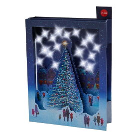 CHRISTMAS グリーティングカード メロディ JXPM4-3 クリスマスカード 立体 雪降る夜空とツリー サンリオ プレゼント ポップアップ グッズ メール便可 シネマコレクション