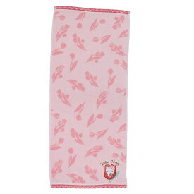 【ポイント10倍 & クーポン！】ハローキティ フェイスタオル ジャガードロングタオル ブルームキティ サンリオ 丸眞 新生活雑貨 キャラクター グッズ メール便可 シネマコレクション