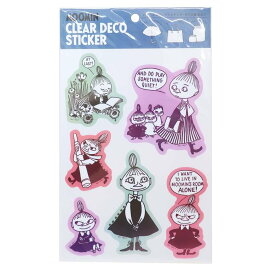 【ポイント10倍 & クーポン！】ムーミン シールシート クリアデコステッカー リトルミイとミムラ姉さん 北欧 S＆C ラッピング用品 透明シール デコレーション キャラクター グッズ メール便可 シネマコレクション