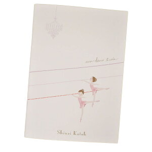 横罫ノート ノートA5 アラベスク バレエ 木野瀬印刷 ミニノート かわいい グッズ メール便可 シネマコレクション