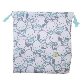 【ポイント10倍 & クーポン！】ポチャッコ 巾着袋 フラット巾着 きんちゃくポーチ ぎゅうぎゅう2 サンリオ ティーズファクトリー 小物入れ キャラクター グッズ メール便可 シネマコレクション