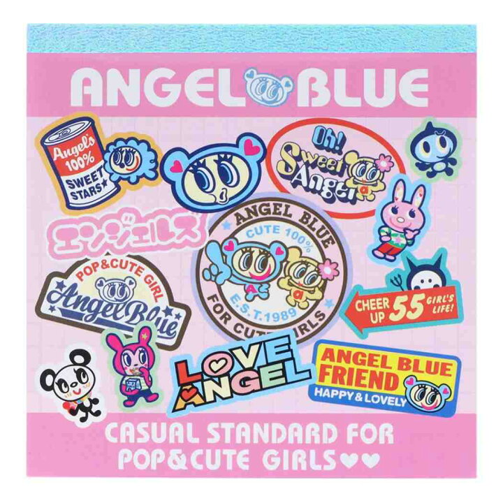 楽天市場】Angel Blue エンジェルブルー メモ帳 スクエアメモ ピンク 