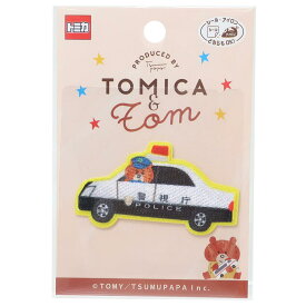 トミカ ワッペン アイロンパッチシール トミカ＆トム TOMICA パイオニア 手芸用品 キャラクター グッズ メール便可 シネマコレクション