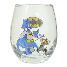 トムとジェリー ガラスコップ 3Dグラス マッシュアップ バットマン ワーナーブラザース サンアート 330ml プレゼント ギフト キャラクター グッズ シネマコレクション