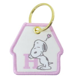 【ポイント10倍 & クーポン！】スヌーピー キーホルダー ワッペンキーリング H ピーナッツ ティーズファクトリー 鍵ホルダー キャラクター グッズ メール便可 シネマコレクション
