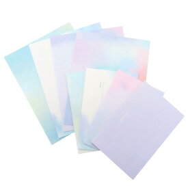 【ポイント10倍 & クーポン！】レターセット ボリューミーレター ウォーターカラー クーリア 手紙セット 便箋＆封筒 かわいい グッズ メール便可 シネマコレクション