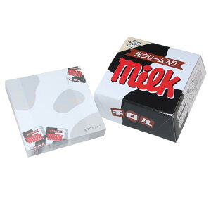 チロルチョコ メモ帳 箱メモ ミルク お菓子パッケージ funbox おもしろ文具 キャラクター グッズ シネマコレクション