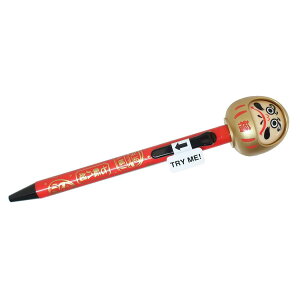 ボールペン だるまアクションペン ボール径0.7 金 funbox おもしろ文具 文房具 グッズ シネマコレクション