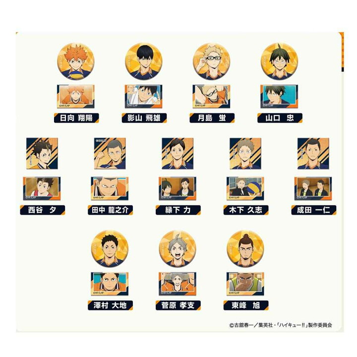 楽天市場】ハイキュー グッズ 缶バッジ あれこれぷちCAN vol2 全24種 