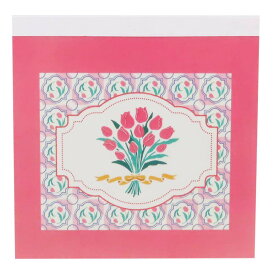 【ポイント10倍 & クーポン！】メモ帳 メモパッド スクエア チューリップ Green Flash 新学期準備文具 おしゃれ グッズ メール便可 シネマコレクション