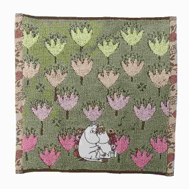 【ポイント10倍 & クーポン！】ムーミン ミニタオル ジャガードハンカチタオル オーガニックコットン いつもありがとう 北欧 丸眞 汗拭きタオル キャラクター グッズ メール便可 シネマコレクション