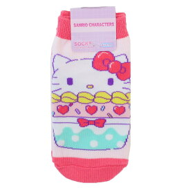【最大1000円OFFクーポン！】ハローキティ 子供用靴下 キッズソックス カップケーキ サンリオ スモールプラネット キャラックス 子ども キャラクター グッズ メール便可 シネマコレクション