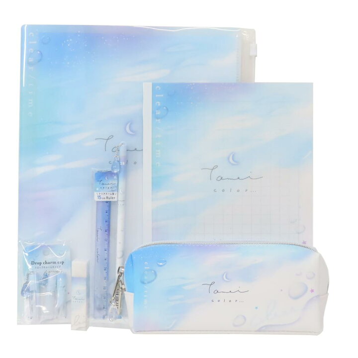 楽天市場】CHILL DROP 文具セット 7点文房具セット Tomei color カミオ 