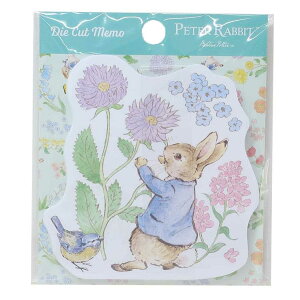 ピーターラビット メモ帳 ダイカットメモ グリーン S&C 新学期準備文具 事務用品 絵本キャラクター グッズ メール便可 シネマコレクション