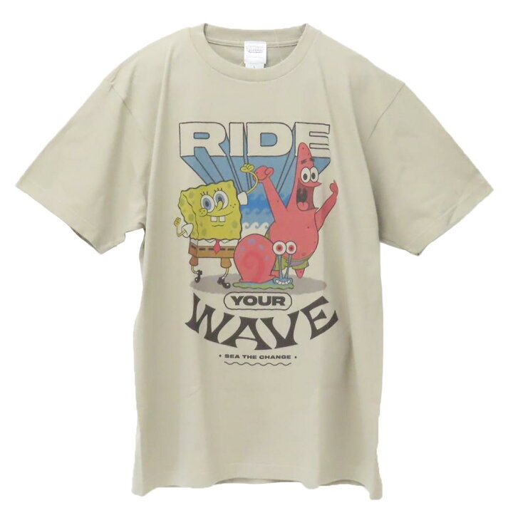 楽天市場】スポンジボブ Tシャツ T-SHIRTS 波乗り Lサイズ スモール 