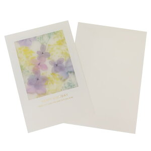 グリーティングカード フローラルパレットカード バースデー ホワイト APJ メッセージカード 定形内郵便 誕生日 グッズ メール便可 シネマコレクション