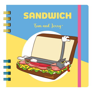 トムとジェリー 方眼ノート スクエアリングノート EAT,EAT,EAT A ワーナーブラザース インロック 勉強 プレゼント キャラクター グッズ メール便可 シネマコレクション