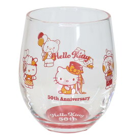 ハローキティ ガラスコップ タンブラー キティはいつもキミのそばに レッド サンリオ 金正陶器 プレゼント ギフト キャラクター グッズ シネマコレクション