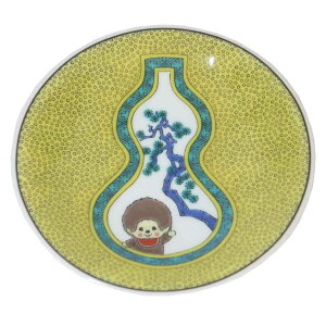 モンチッチ ミニプレート 九谷焼 小皿 古九谷青手瓢箪 金正陶器 和食器 ギフト雑貨 大人向け キャラクター グッズ シネマコレクション