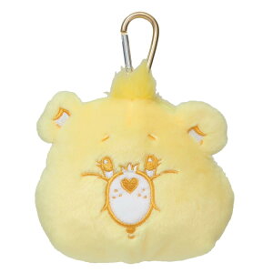 ケアベア ミニポーチ カラビナ付きぬいぐるみファスナーポーチ バースデーベア CareBears ティーズファクトリー 小物入れ キャラクター グッズ シネマコレクション