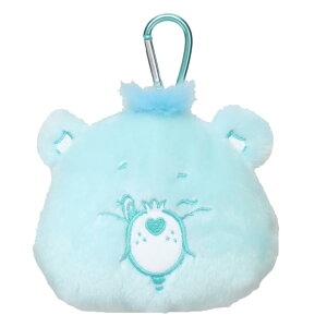 ケアベア ミニポーチ カラビナ付きぬいぐるみファスナーポーチ ウィッシュべア CareBears ティーズファクトリー 小物入れ キャラクター グッズ シネマコレクション