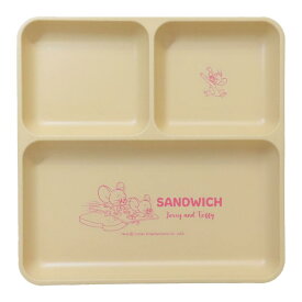 【ポイント10倍 & クーポン！】トムとジェリー 中皿 ランチ皿 YELLOW ワーナーブラザース マリモクラフト プラスチック 食器 キャラクター グッズ シネマコレクション