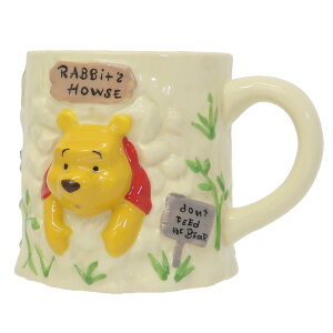 くまのプーさん マグカップ ハプニングマグ Rabbit House ディズニー サンアート プレゼント ギフト おもしろ雑貨 食器 キャラクター グッズ シネマコレクション