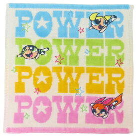 【最大1000円OFFクーポン！】パワーパフガールズ ミニタオル シャーリングジャガードハンカチタオル スリーパワー 丸眞 汗拭きタオル キャラクター グッズ メール便可 シネマコレクション