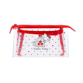 【ポイント10倍 & クーポン！】ハローキティ ペンケース クリアポーチ mitte マチ サンリオ サンスター文具 筆箱 新学期準備文具 小物入れ キャラクター グッズ シネマコレクション
