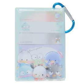 サンリオキャラクターズ 付箋 カラビナケースつきふせん ミント サンリオ カミオジャパン 事務用品 新学期準備文具 付せん 小物入れ キャラクター グッズ メール便可 シネマコレクション
