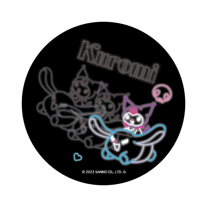 キャラクターグッズ 丸型デザイン 楽天市場】クロミ カンバッジ まじかる百貨店缶バッジ ネオン 1