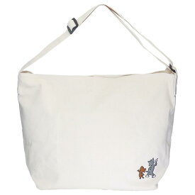 【ポイント10倍 & クーポン！】トム＆ジェリー ショルダーバッグ キャンバッグ 後ろ姿 ワーナーブラザース スモールプラネット 斜め掛けかばん キャラクター グッズ シネマコレクション