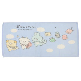 ぽかんとたん フェイスタオル プリントロングタオル ぽかんとたんおでかけ 犬飼タオル プレゼント キャラクター グッズ メール便可 シネマコレクション