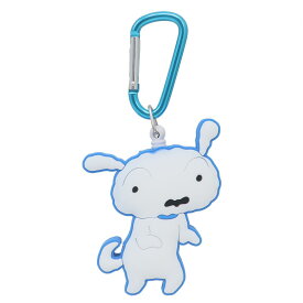 【最大1000円OFFクーポン！】クレヨンしんちゃん バッグチャーム リール付きライトキーホルダー シロ 光る アニメキャラクター グッズ メール便可 シネマコレクション