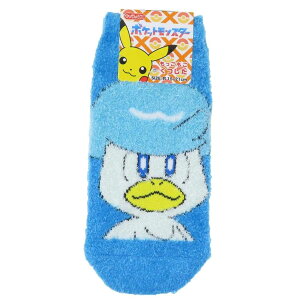 ポケットモンスター 小学生用防寒室内靴下 もっこもこ靴下 ジュニアソックス クワッス BL ポケモン スモールプラネット ウォーマー雑貨 キャラクター グッズ メール便可 シネマコレクショ