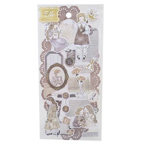 シールシート エルノワールシール ブラウン クーリア デコシール かわいい グッズ メール便可 シネマコレクション