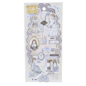 シールシート エルノワールシール ブルー クーリア デコシール かわいい グッズ メール便可 シネマコレクション