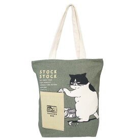 【ポイント10倍 & クーポン！】トートバッグ 前ポケットトートバッグ マツネコ ねこ ミントイン かわいい 手提げかばん グッズ シネマコレクション