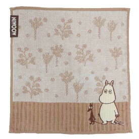 【ポイント10倍 & クーポン！】ムーミン ミニタオル ジャガードハンカチタオル オーガニックコットン ムーミンとソフス 北欧 丸眞 汗拭きタオル キャラクター グッズ メール便可 シネマコレクション
