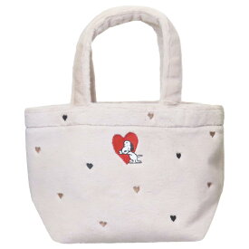 【ポイント10倍 & クーポン！】スヌーピー ミニバッグ トートバッグ ボアハート ピーナッツ マリモクラフト 手提げかばん ミニトート キャラクター グッズ シネマコレクション