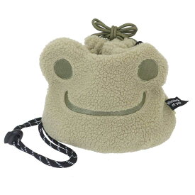 【ポイント10倍 & クーポン！】かえるのピクルス ショルダーバッグ 巾着サコッシュ もこフェイス ナカジマ 斜め掛けかばん ポシェット 肩掛け キャラクター グッズ シネマコレクション