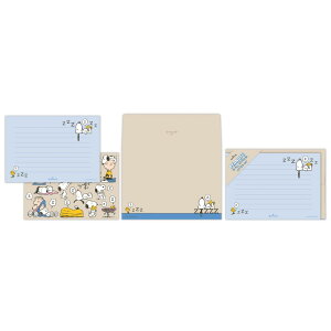 スヌーピー レターセット 手紙セット Peanuts All Good SNAG REST ピーナッツ 日本ホールマーク 便箋 封筒 キャラクター グッズ メール便可 シネマコレクション