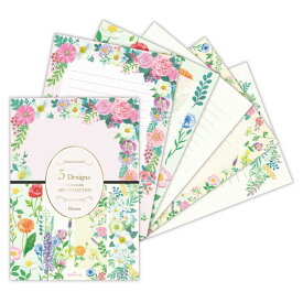 【ポイント10倍 & クーポン！】Azusa Omura 便箋 レターパッド HAC5Dフラワー 日本ホールマーク 手紙 便せん グッズ メール便可 シネマコレクション